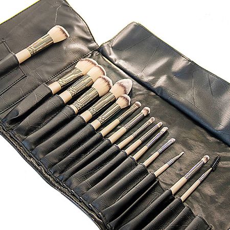 Набор кистей JOLI ANGEL Набор кистей для пудры и румян, теней, губ, бровей и ресниц, 15 шт