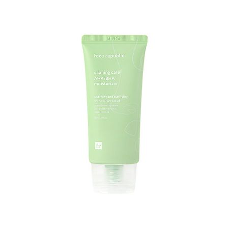 Крем для лица FACE REPUBLIC Крем для лица успокаивающий с AHA и BHA кислотами Calming care AHA/BHA moisturizer