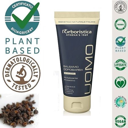 Бальзам после бритья L`ERBORISTICA Натуральный Бальзам после бритья с экстрактом сычуанского перца и вит Е moonbiffy волшебные звездные палочки для соли и перца