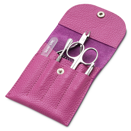 Набор инструментов для маникюра и педикюра SILVER STAR Маникюрный набор в кожанном чехле. маникюрный zinger деревянные палочки