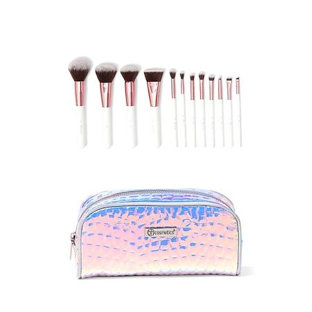 Набор кистей BH COSMETICS Набор кистей с косметичкой Crystal Quartz коленчатый вал для скутера piaggio diesis fly free 50 liberty nrg mc3 power dt ntt 50 quartz 50cc 2 stroke 4316255