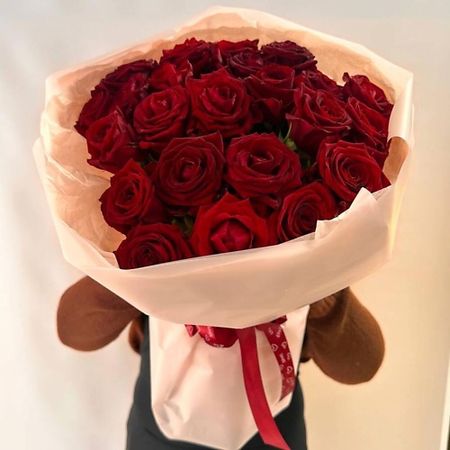 Букет живых цветов КЛУМБА Красные розы 25шт переключатели wgxcpp красные 3 контактные