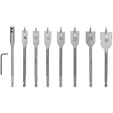 Набор сверл по дереву Kranz KR-91-0762, 9 шт. сверл conboom hss6542 0 5 2 9 мм