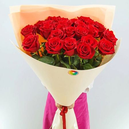 Букет живых цветов МИР ЦВЕТОВ Букет из 25 премиум роз