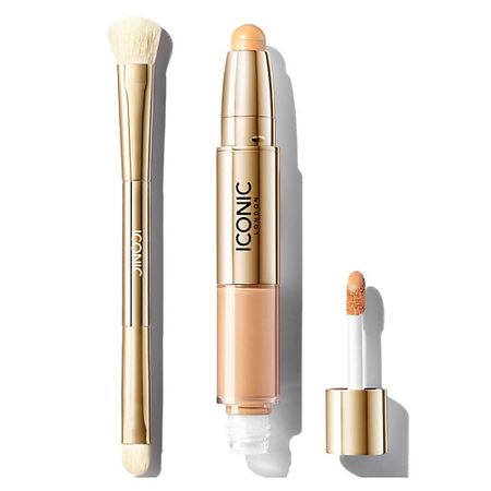 Набор средств для лица ICONIC LONDON Набор: Консилер Radiant + Кисть для консилера Concealer Duo Brush