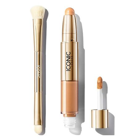 Набор средств для лица ICONIC LONDON Набор: Консилер Radiant + Кисть для консилера Concealer Duo Brush