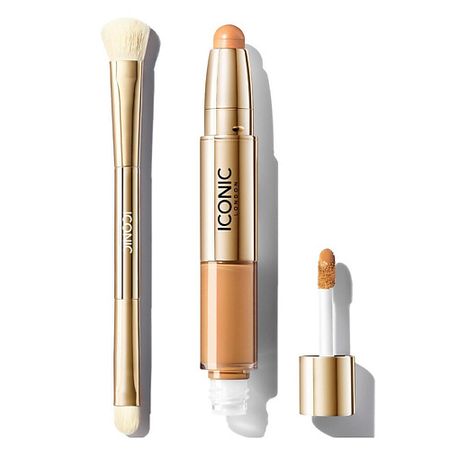 Набор средств для лица ICONIC LONDON Набор: Консилер Radiant + Кисть для консилера Concealer Duo Brush