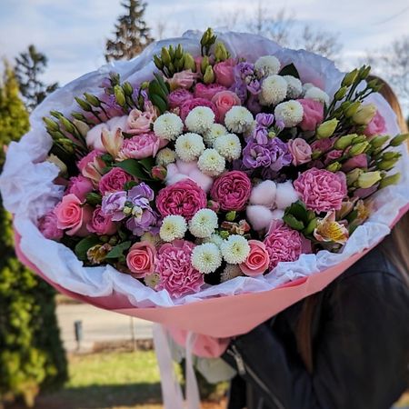 Букет живых цветов MADE KRIS Сборный букет 