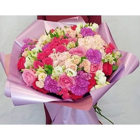 Букет живых цветов ВОРНИКОВ - БУКЕТЫ VORNIKOV BOUQUETS Букет с гортензиями Фантазия