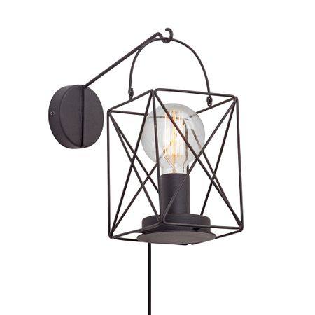 Бра Vitaluce E27 60 Вт 220 В черное матовое IP20 (V4765-1/1A)