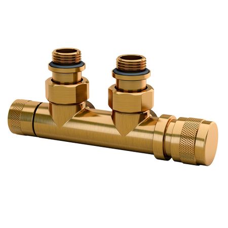 Узел нижнего подключения угловой SR Rubinetterie Tondera 1/2 НР(ш) х 3/4 НР(ш) ЕК для радиатора (0681-1500Z0E0) медный угловой фитинг для труб 7 19 мм