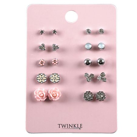 Набор серег TWINKLE Cерьги набор 5