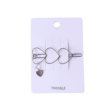 Заколка для волос TWINKLE Заколка для волос Silver Heart viva la vika колье mini lock my heart necklace silver