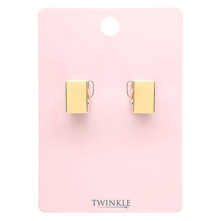 Серьги TWINKLE Серьги RECTANGLE GOLD plain studio серьги plain tear earrings gold