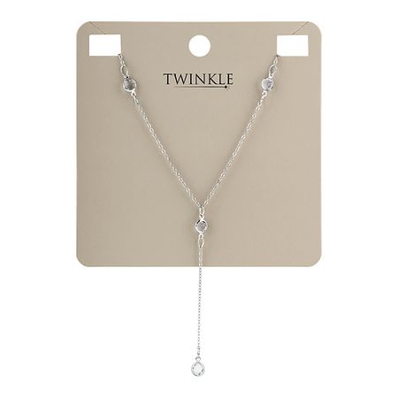 Ожерелье TWINKLE Ожерелье WATER DROPS SILVER христианское ожерелье с крестом htisok