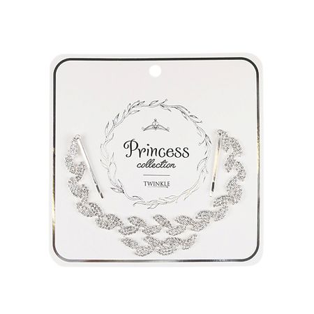Заколка для волос TWINKLE PRINCESS COLLECTION Украшение для волос Leaves Stones подвесное украшение кисть 21x3 5 см серебро