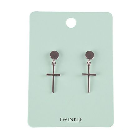 Серьги TWINKLE Серьги Silver 3 plain studio серьги dotted oval earrings – silver