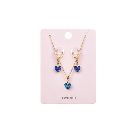 Набор бижутерии TWINKLE Набор серьги и подвеска Ocean Heart