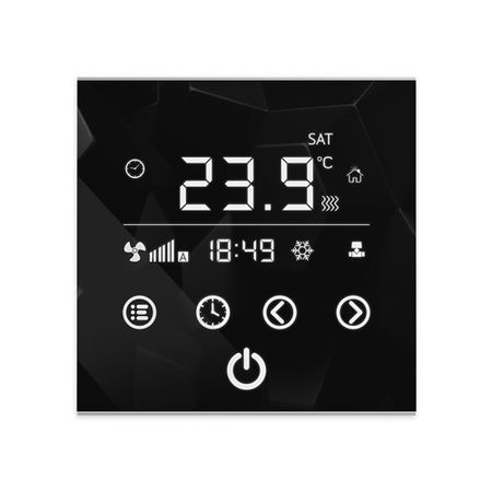 Терморегулятор электронный сенсорный Varmann Vartronic для отопления черный (703201) умный сенсорный переключатель для вентиляторов bseed