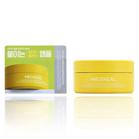 Патчи для глаз MEDIHEAL Патчи для глаз с коллагеном, витаминами и ниацинамидом (для упругости кожи) патчи для глаз mediheal с ретинолом и коллагеном для эластичности   60 шт