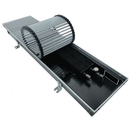 Конвектор внутрипольный Gekon Eco с 1 теплообменником 1600х230х80 мм боковое/нижнее подключение