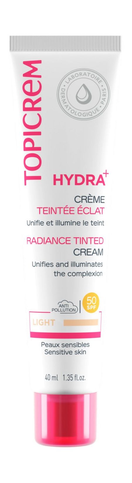 Topicrem Hydra+ Radiance Tinted Cream Light SPF 50