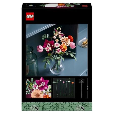Набор детский LEGO Конструктор Ботанический красивый розовый цветок