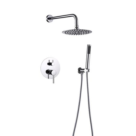 Душевая система ПСМ-СТ-02 встраиваемая с верхним душем с лейкой хром (550392)