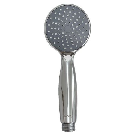 Лейка для душа Voda d85 мм 1 режим без шланга пластик хром (VSP04) душевой voda 3в1 насадка для гиг душа пластик