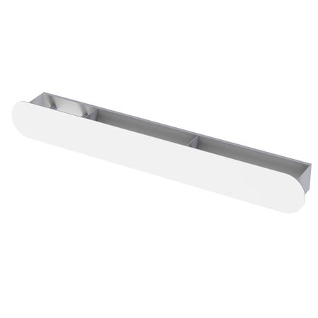 Полка для ванной Flow Round с крючками 700х92х90 мм металл белая (Fl-ro-pat70л-б) moonbiffy настенная полка для ванной и кухни