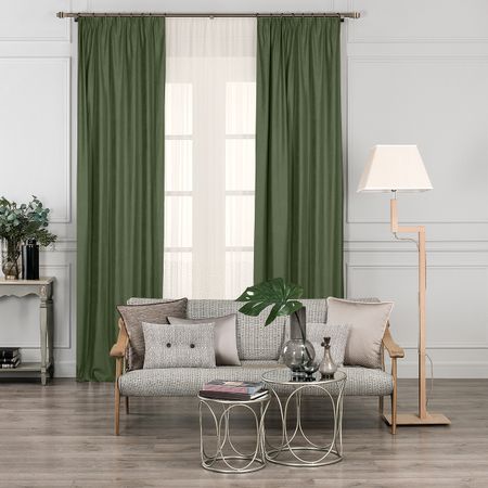 Комплект штор Daily by T Вилен светло-зелёный 200х270 см 2 предмета комплект штор daily by t лорена светло коричневые 220х270 см