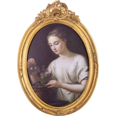 Картина настенная Glasar девушка масло 37х7х52 см настенная картина kingsmile бохо мультфильм