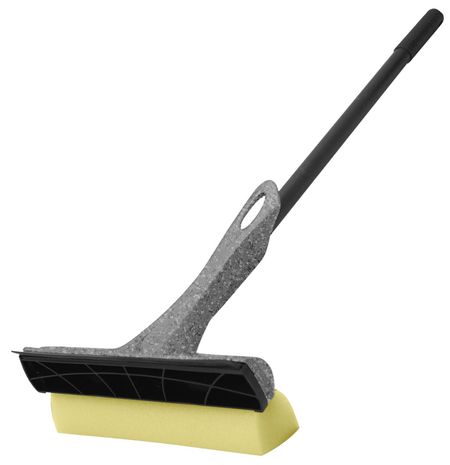 Щетка для мытья окон с черенком Grenada размер L серая 44 см щетка 20см для мытья авто с поролоном и сгоном