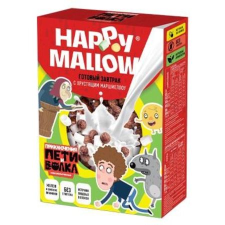 Завтрак сухой Happy Mallow Петя и волк 240 г желатин пищевой ашан красная птица 50 г