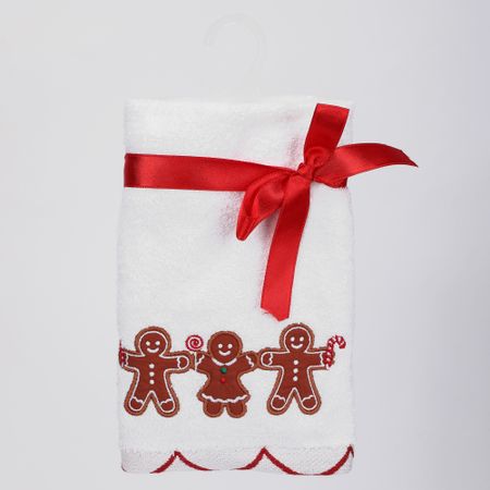 Полотенце Erteks X-mas пряник белый 40х70 см