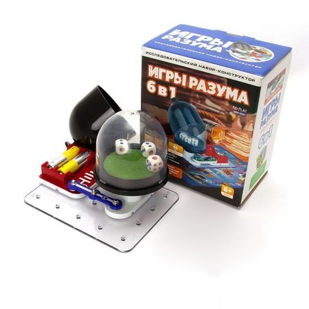 Электронный конструктор ND Play Игры разума 6в1 для покера 200 фишек с номиналом