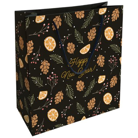 Пакет подарочный Be Smart Spruce, шишки, 32х32 см искусственные сосновые шишки 6 10 шт