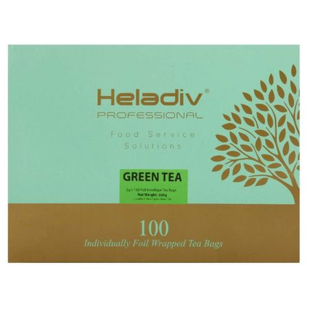 Чай зеленый Heladiv Professional Line, 100 пакетиков абразивные диски atika 5 дюймов зеленый 60 2000 grit 10 шт