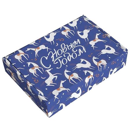 Коробка Be Smart подарочная Spirit, синий 16х22х5 см бумажная подарочная коробка для украшений