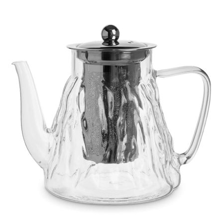 Чайник заварочный Anna Lafarg Piano 1 л, стекло, Мятая фактура, ANLAF-KTC584 чайник заварочный mallony persona 0 75л стекло пластик нерж