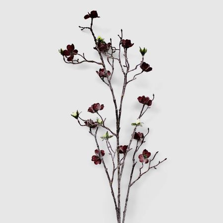 Веточка персика Конэко-О новогодняя, бургунди веточка конэко о 106215 85 см