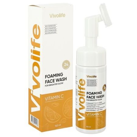 Пенка для умывания Vivolife с витамином С 150 мл пенка для умывания mondsub выравнивающая тон   с витамином c 120 мл