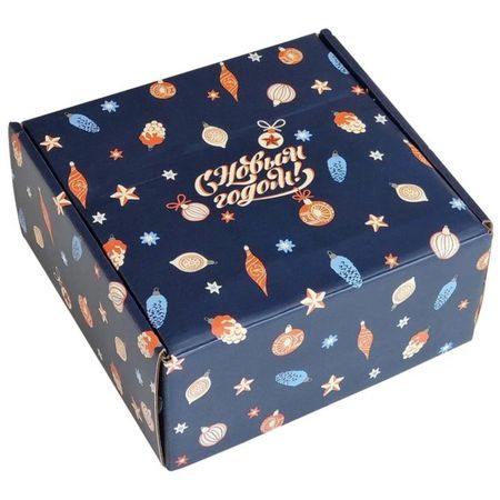 Коробка Be Smart подарочная Nostalgia, синий 20х20х10 см бумажная подарочная коробка для украшений