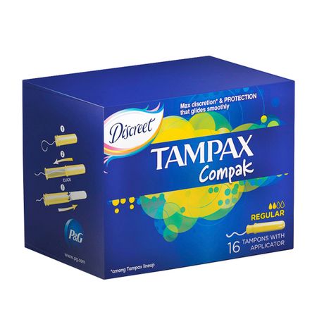 Тампоны Tampax Compak Regular с аппликатором 16 шт котекс тампоны нормал 16