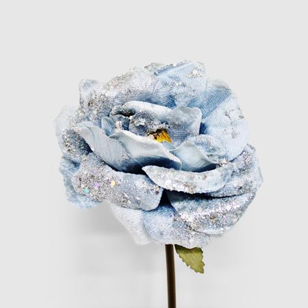 Роза новогодняя Конэко-О голубая 25 см