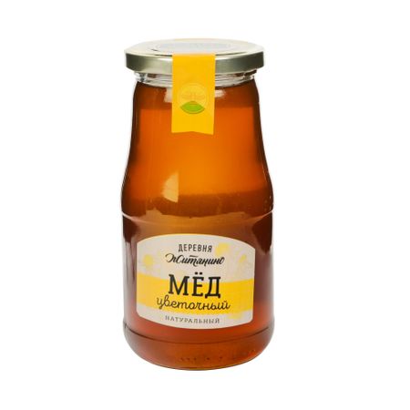 Мёд Деревня житянино натуральный цветочный 700 г крем мёд медовый дом натуральный очный клубника и мята стеклянная банка 320 г