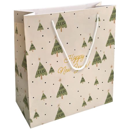 Пакет подарочный Be Smart Spruce, ёлки, 32х32 см