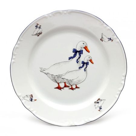 Тарелка мелкая Thun 1794 Констанция Гуси 24 см