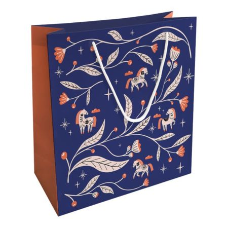 Пакет подарочный Be Smart Lucky, синий, 32х32 см