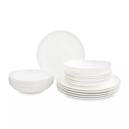 Сервиз обеденный Anna Lafarg Excellence на 6 персон, 18 предметов фарфор, белый, ANLAF-7011